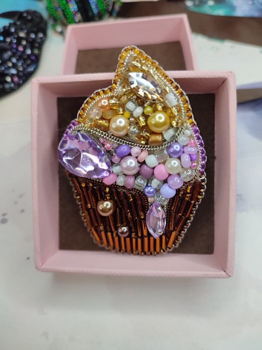 Broszka babeczka, muffinka, oryginalna