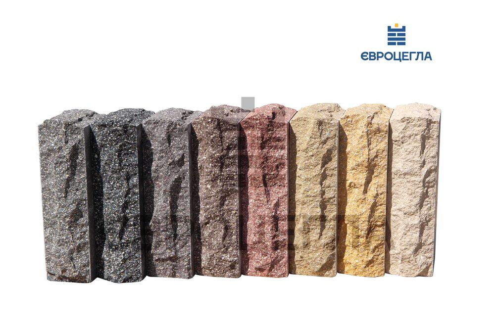 Рвана цегла на паркан, для стовпчиків, для колон ЄВРОЦЕГЛА