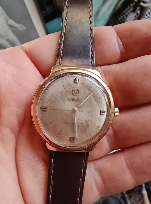 Relógio Vintage Lanco Ouro