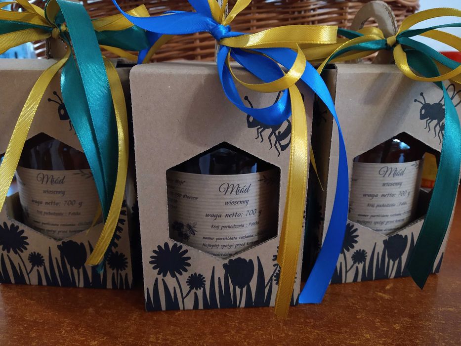 Miód, pyłek pszczeli, upominki