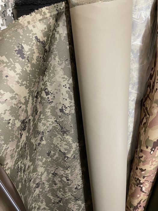 Ткань Оксфорд 600д пвх пу мультикам пиксель койот олива