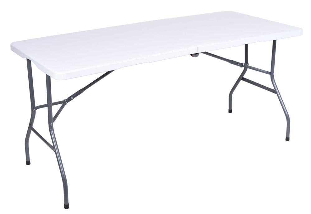 Stół cateringowy bankietowy RICO składany w walizkę - 152 cm biały