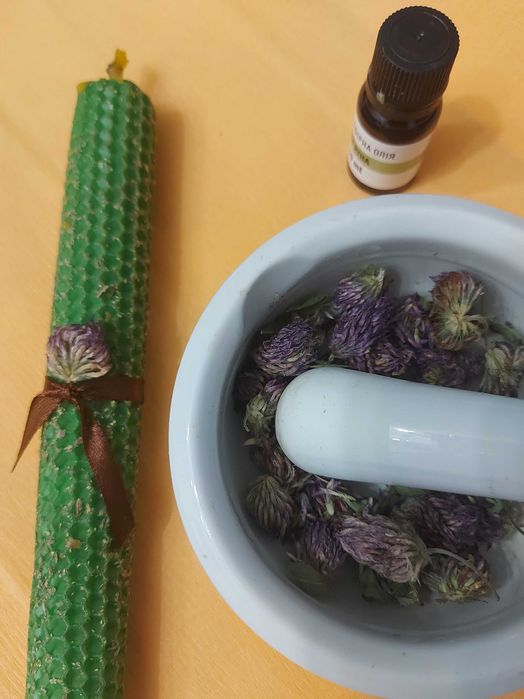 СВІЧКИ із заговором  та травами