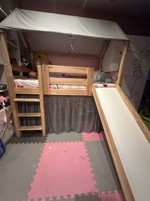 Łóżko piętrowe ,zjeżdzalnia 90x160