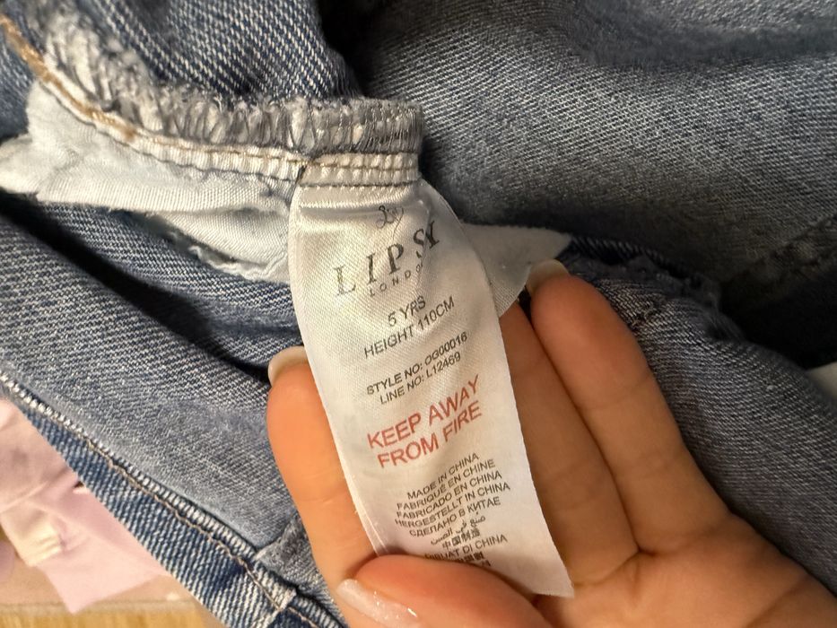 спідниця джинсова в камінчики для дівчинки