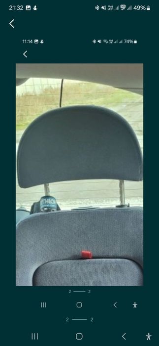 Zagłówek do fotela.VW Sharan