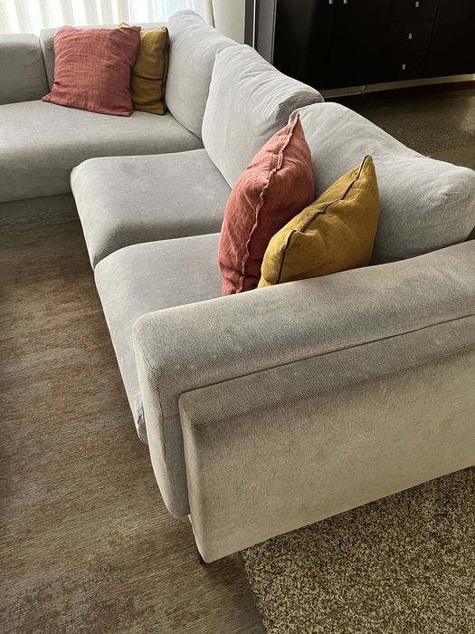 Sofá 3 lugares com chaise longue IKEA Nockeby