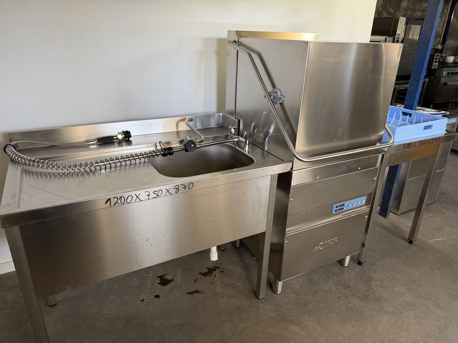 Maquina de lavar industrial mais linha de lavagem