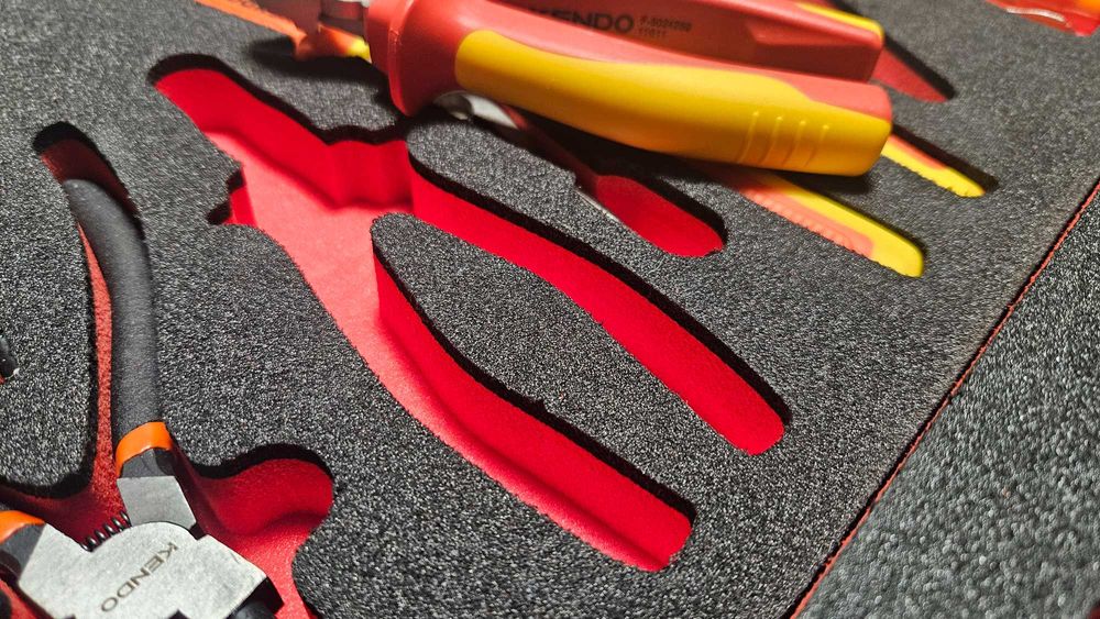 Espuma para ferramentas