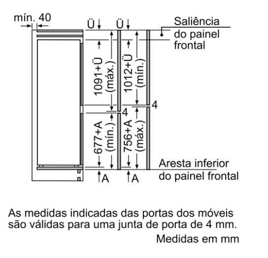 Bosch Serie 2 Combinado integrável (KIV86NSE0)