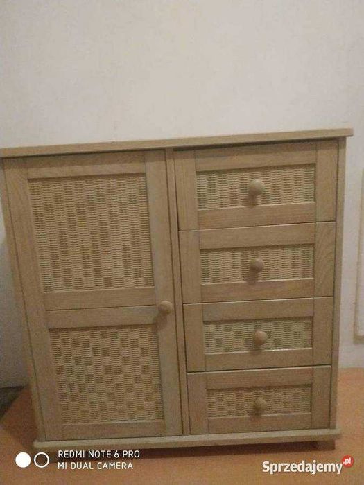 Komoda drewniana + dwie szafki