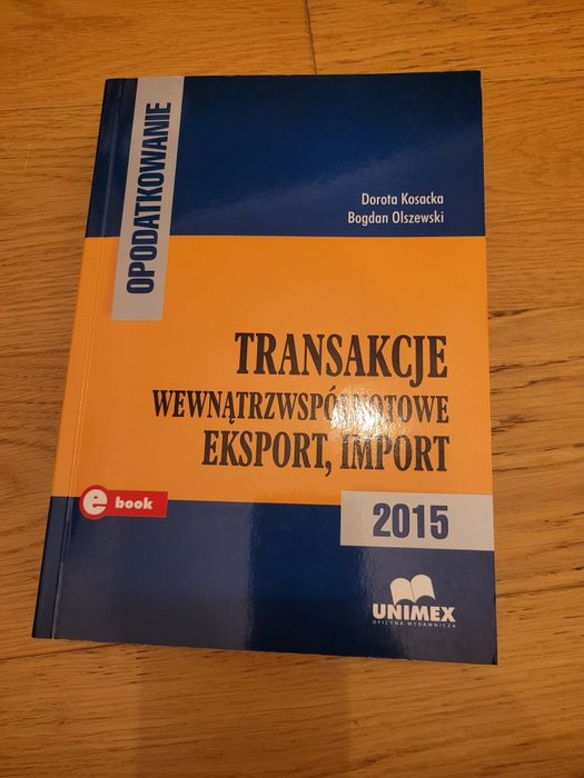 Transakcja wewnątrzwspólnotowe, export, import