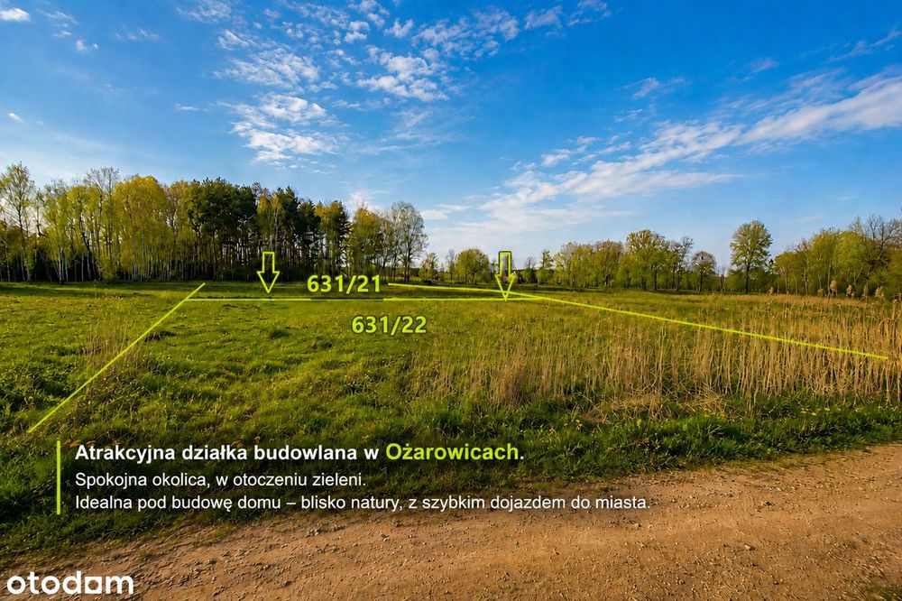 Działka budowlana Ożarowice | 2014 m² | MPZP | Przy lesie, pod dom - Widok 3