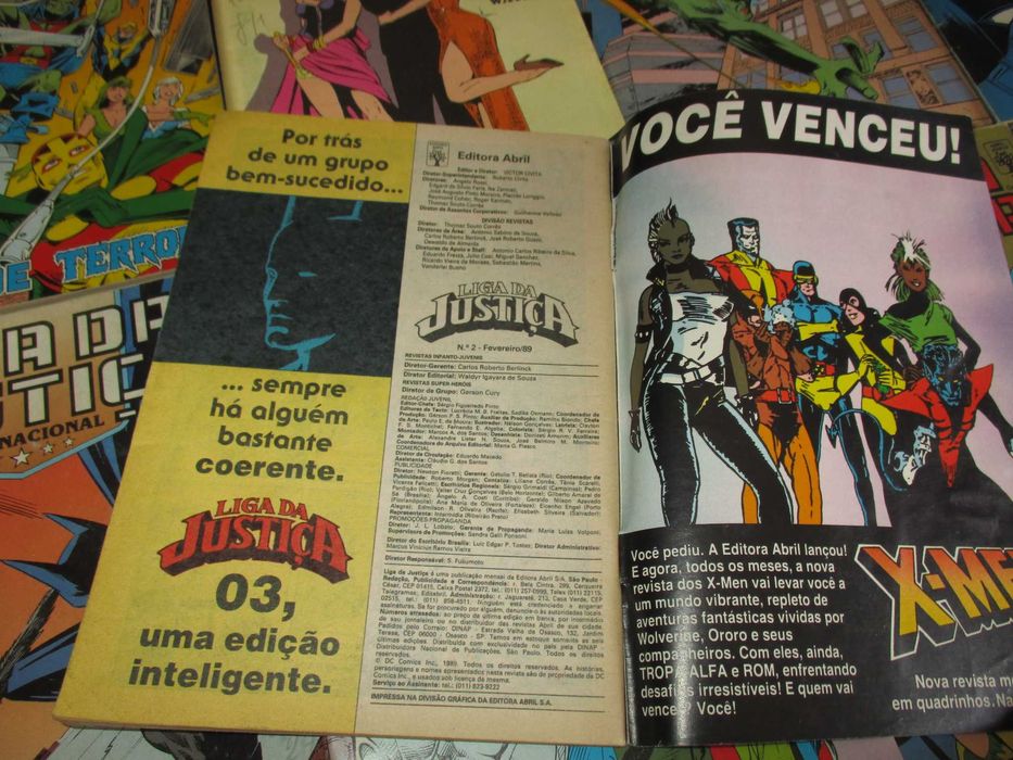 Livros BD Liga da Justiça Abril DC Comics