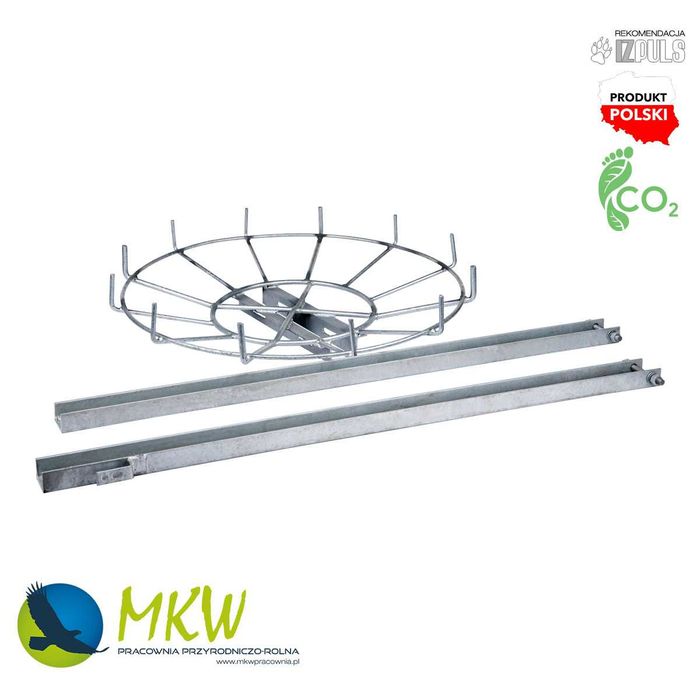 Plataforma de nidificação para cegonha – modelo Estrutura metálica MKW para postes elétricos