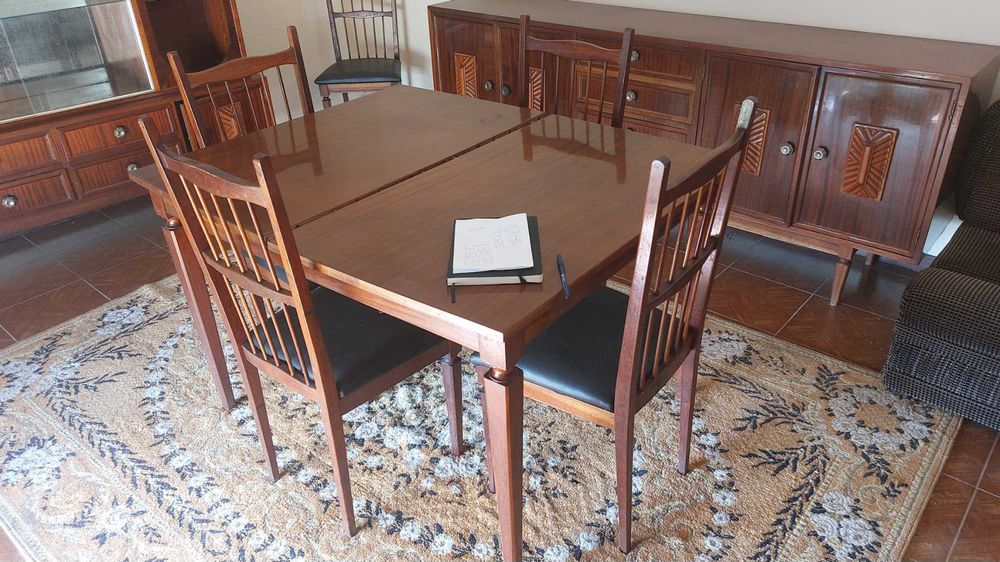 Conjunto sala Jantar. Vintage