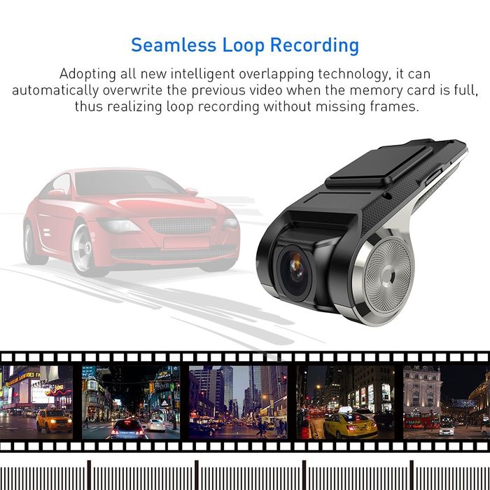 Câmara automóvel/Dash Cam ADAS 1080P versão USB para Android NOVO