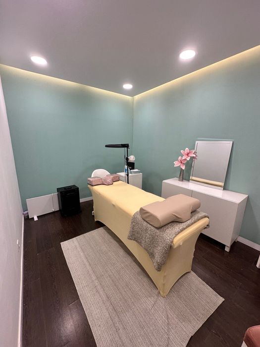 Sala em salão de beleza