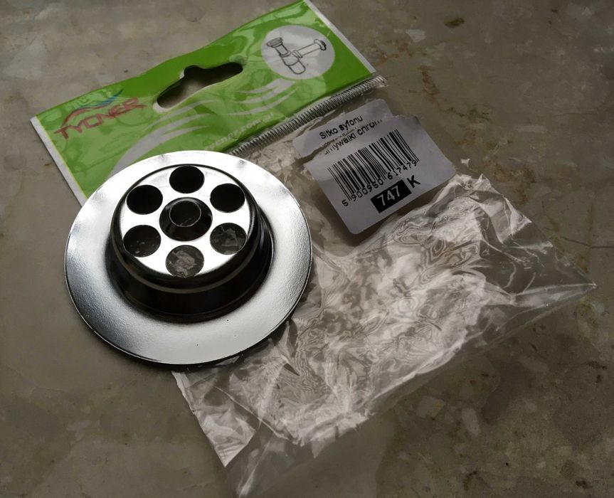 Sitko Syfonu Umywalki Tycner Chrom 65/39 mm