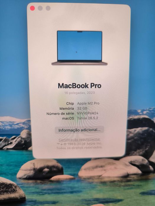 MacBook Pro 16" 2023 | Processador M2 Pro - 32GB RAM - 512GB SSD