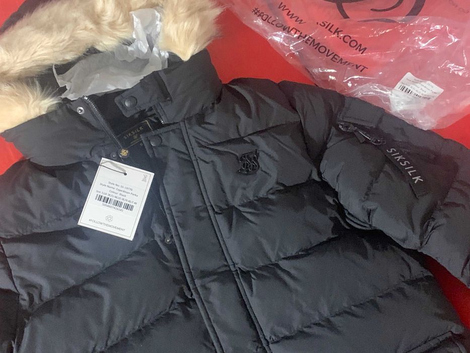 Kurtka SIKSILK Expedition Parka, rom. S, czarna