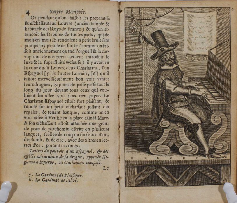 Importante obra literária satírica do Renascimento Francês. 1677.
