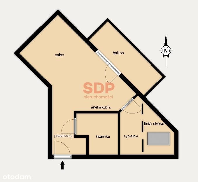 2 pokoje, balkon, winda