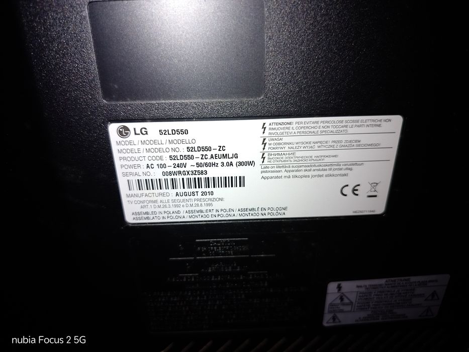 TV de 52pulgadas LG