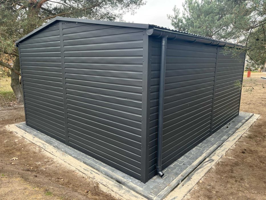 Garaż blaszany Blaszak 4x5 Dach Dwuspadowy