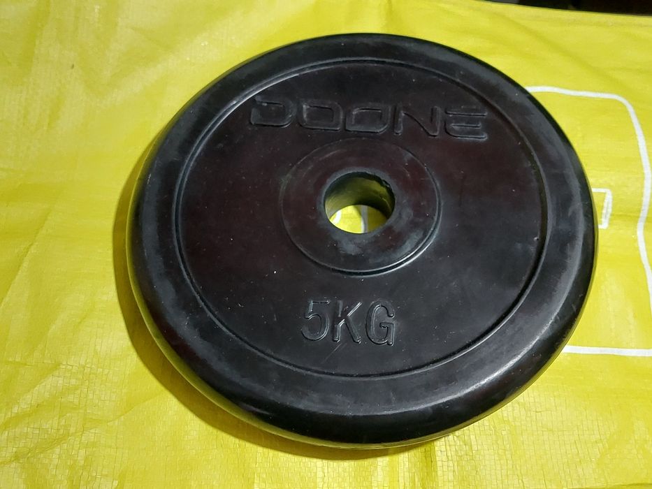 Disco de 5kg revestido de borracha / Emborrachado Musculação