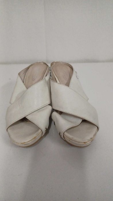 Buty klapki na koturnie Lanqier  r. 37
