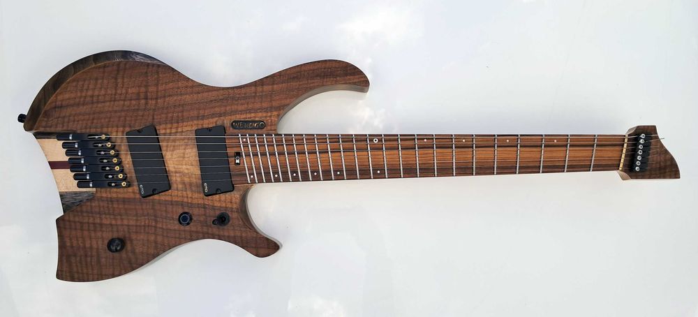 Електрогітара 7 струн хедлес мультімензура наскрізний гриф EMG 81-7 EMG 707