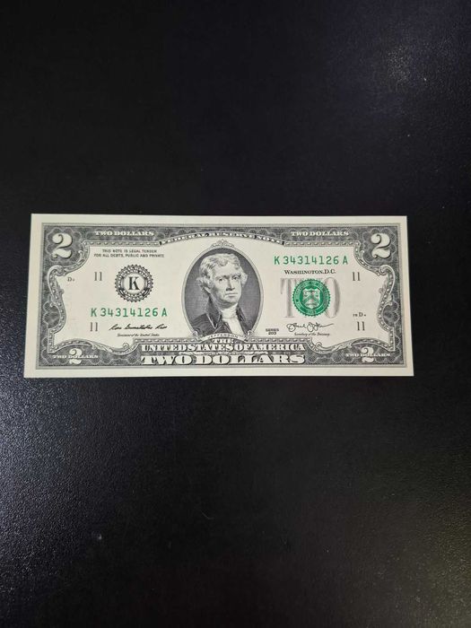 2 доллара США 2013 год новые номера подряд
