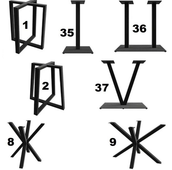 Опори для столу лофт. Металевий каркас для кафе та барів.