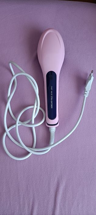 Escova de cabelo elétrica para esticar