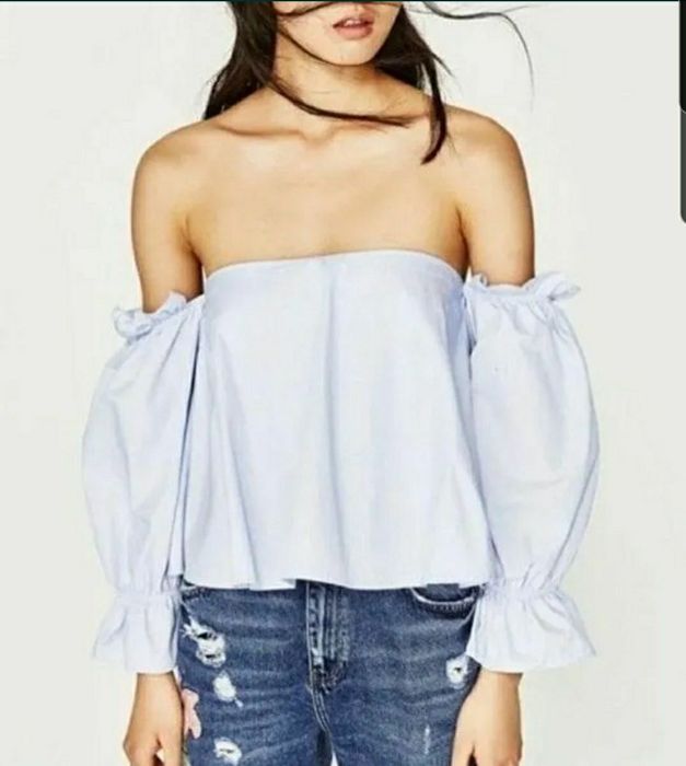 Майка і блуза з об'ємними рукавами