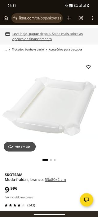 Muda fraldas IKEA