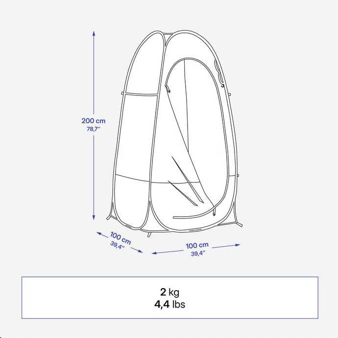 QUECHUA Cabina Instantânea de Duche de Campismo 2 Seconds