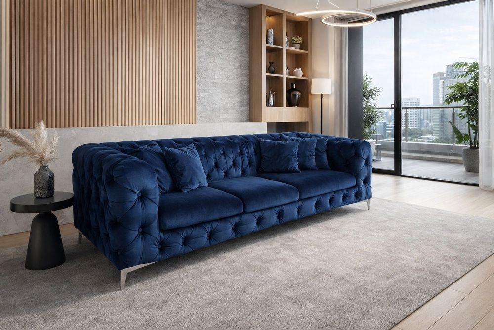 Стильний велюровий диван Chesterfield з Європи