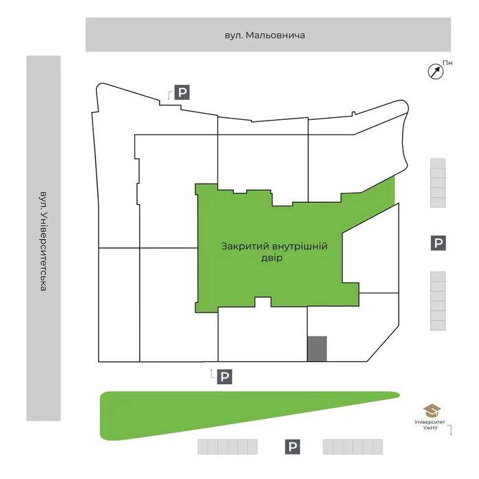 1-кімнатна квартира | GRAND HILLS | Ужгород, новобудова - GH 2.01