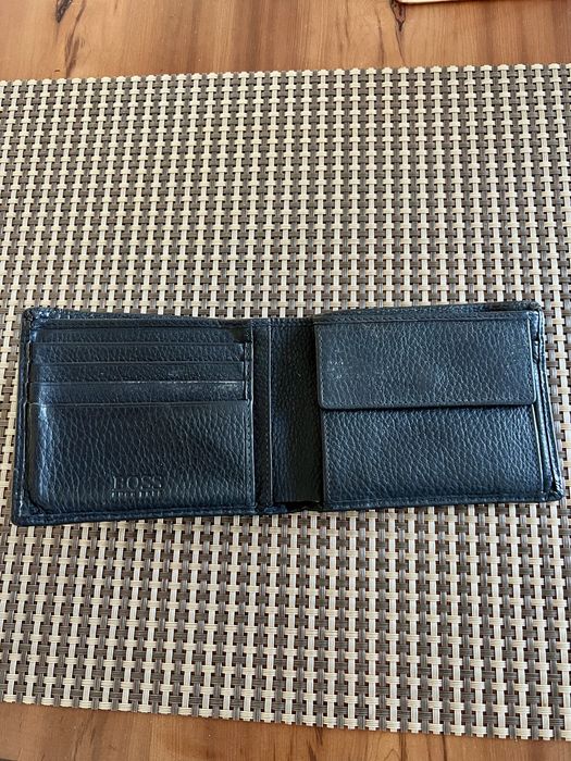 Hugo Boss Skorzany Portfel Meski Czarny