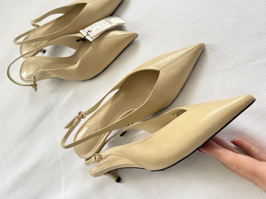 Туфлі на малих підборах ZARA 38 ,40розмір