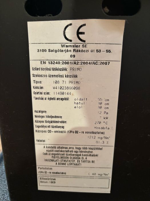 Kominek wolnostojacy
