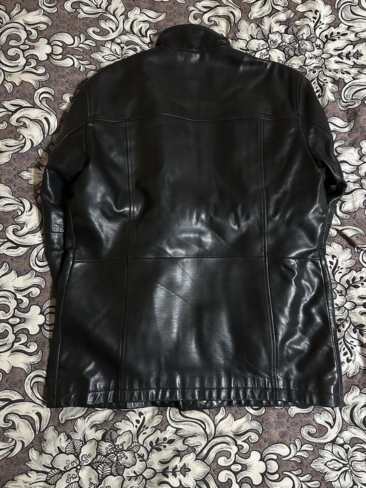 Куртка шкіряна Hugo Boss, куртка кожа, куртка чоловіча, куртка на зиму