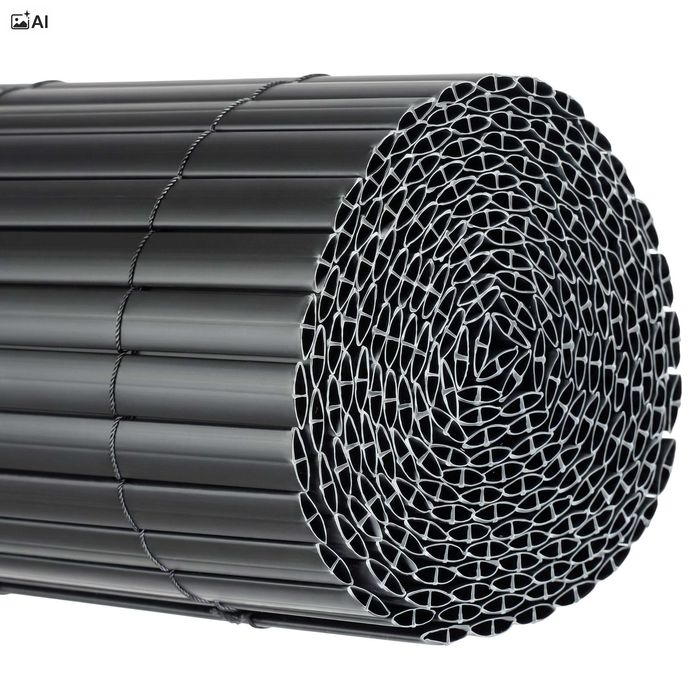 Osłona balkonowa mata PCV 160x500 cm BARU antracyt