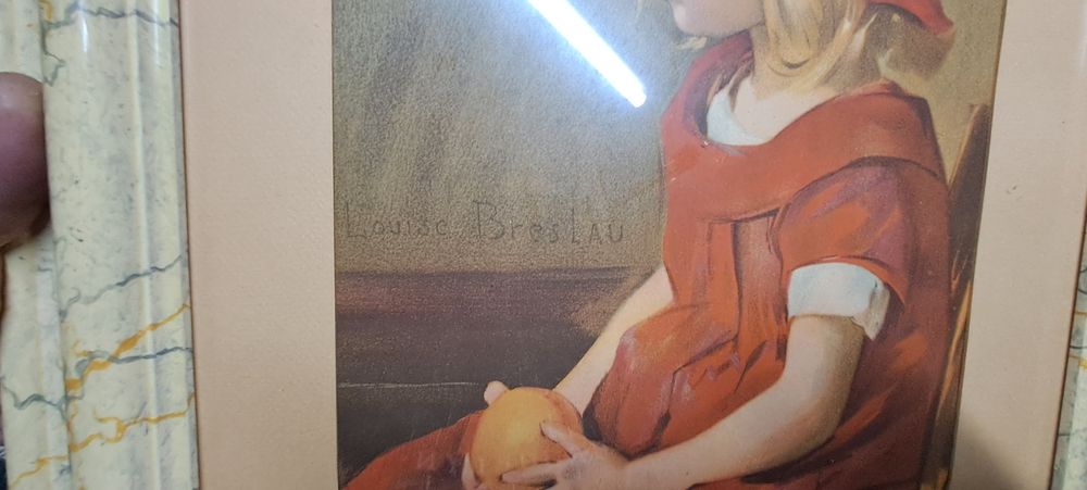 Quadro Fillette à l'Orange" de Marie Louise Catherine Breslau,