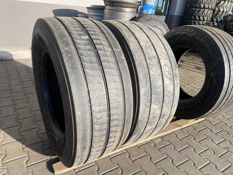 Opony używane przód 385/55R22.5 BRIDGESTONE ECOPIA H-STEER 002 / 8-9mm
