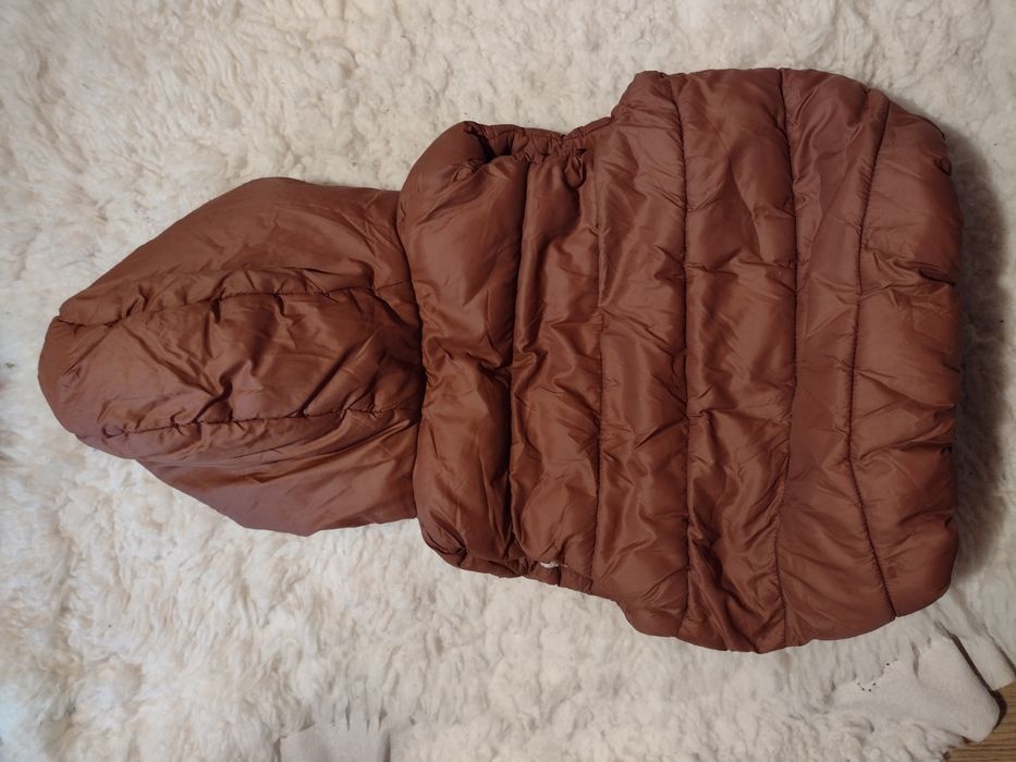 Kamizelka blezer bezrękawnik ocieplany 80 brązowy