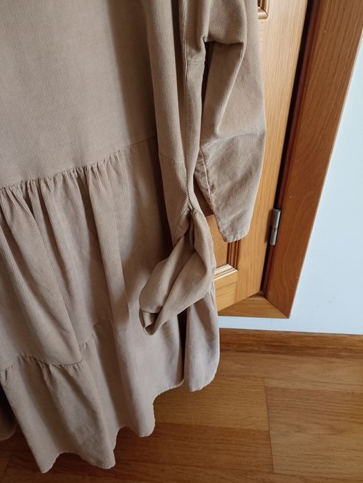 Vestido bombazine bege TU