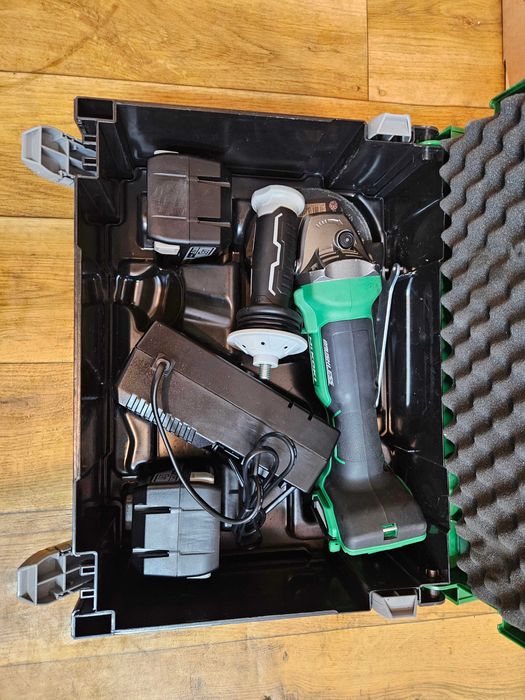 Szlifierka kątowa aku HIKOKI G1813DA 2x 5.0 Ah 2023 rok